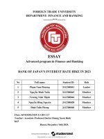Essay analysis of the bank of japan's interest rate hike