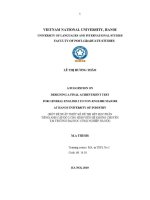 Luận văn a suggestion on designing a final achievement test for general english 2 to non english majors at hanoi university of industry