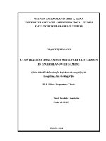 Luận văn a contrastive analysis of noun verb conversion in english and vietnamese