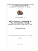 Luận văn l'enseignement de l'expression orale au lycée yen khanh b ninh binh