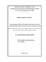 Luận văn Ảnh hưởng của kỳ thi toefl itp Đến Động lực học tiếng anh của sinh viên không chuyên năm thứ nhất
