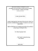 Luận văn a survey research on the influences left by anxiety on listening comprehension of grade 12 students at gia vien a high school