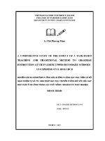 Luận văn a comparative study of the effect of a task based teaching and traditional method to grammar instruction at vietnamese upper secondary schools