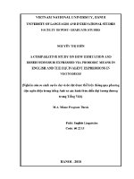 Luận văn a comparative study on how hesitation and reservedness is expressed via prosodic means in english and the equivalent expressions in vietnamese