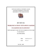 Luận văn problems faced by vietnamese learners in learning ielts listening