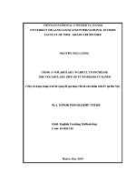 Luận văn using a vocabulary website to increase the vocabulary size of it workers in hanoi