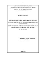 Luận văn a study on using authentic materials in teaching english in the context of bac giang high school for gifted students