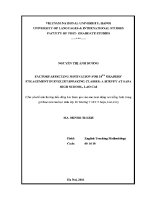 Luận văn factors affecting motivation for 10th graders' engagement in english speaking classes