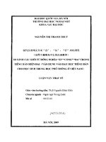 Luận văn so sánh các giới từ Đồng nghĩa zi cong da trong tiếng hán hiện Đại vận dụng vào dạy học tiếng hán cho học sinh trung học phổ thông Ở việt nam