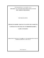 Luận văn exploiting model essays in teaching ielts writing to students in foundation studies department hanoi university