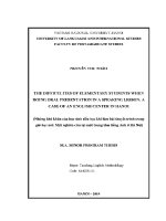Luận văn the difficulties of elementary students when doing oral presentation in a speaking lesson