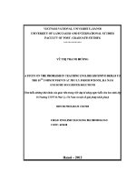 Luận văn a study on the problems in teaching english listening skills to the 10th form students at phu ly b high school and some suggested solutions