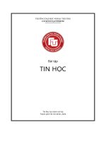 Bài tập thực hành tin học bài tập trắc nghiệm và lý thuyết