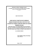 Luận văn Ứng dụng công cụ kể chuyện bằng hình Ảnh kỹ thuật số trong việc cải thiện kĩ năng trình bày tiế