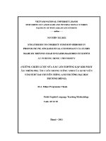 Luận văn strategies to correct common errors in pronouncing english final consonant clusters made by second year english majored students at phuong dong university