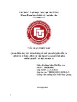 Tiểu luận quan Điểm duy vật biện chứng về mối quan hệ giữa tồn tại xã hội và Ý thức xã hội và vận dụng vào quá trình phát triển kinh tế   xã hội Ở nước ta