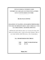 Luận văn the challenges in teaching and learning writing skill with the textbook english 11 basic stream at tinh gia 5 high school thanh hoa