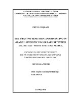 Luận văn the impact of repetition and recycling on grade 11 students' vocabulary retention at long hai phuoc tinh high school