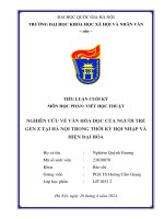 Tiểu luận nghiên cứu về văn hóa Đọc của người trẻ gen z tại hà nội trong thời kỳ hội nhập và hiện Đại hóa