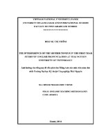 Luận văn a the interference of the mother tongue in the first year students’ english pronunciation at thai nguyen university of technology