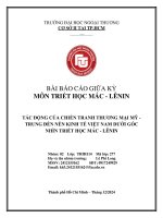 Tiểu Luận Tác Động Của Chiến Tranh Thương Mại Mỹ Trung Đến Nền Kinh Tế Việt Nam Dưới Góc Nhìn Triết Học Mác Lênin.pdf