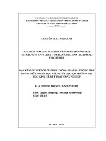 Luận văn teaching writing in large classes through peer tutoring in university of economic and technical industries
