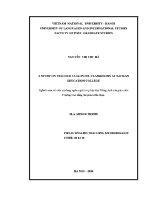 Luận văn a study on teacher talk in elf classroom at backan education college