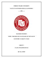 Ktvm the role of the state bank of vietnam in economic stability in 2023