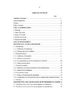 Luận văn the translation of environmental terminology from english into vietnamese