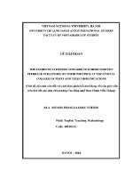 Luận văn the students’ attitudes towards teachers’ written feedback strategies on their writings at vocational college of posts and telecommunications