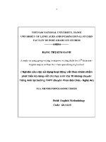 Luận văn a study on using group writing to improve writing skills for 10th form non english major at phan boi chau specializing high school