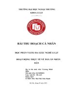 Bài thu hoạch thực tế tòa Án nhân dân   vlex1 k63