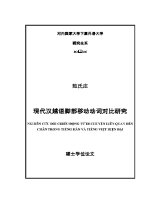 Luận văn 现代汉越语脚部移动动词对比研究