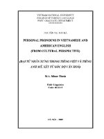 Luận văn a study on teacher talk in efl classrooms at backan education college