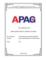 Tác phẩm dự thi bảo vệ nền tảng tư tưởng của Đảng