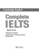 (Bản đẹp full HD) Complete IELTS Bands 5-6.5 teacher's book
