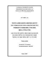 Luận văn wenn liebe keine grenze kenntein vergleich von ausgewählten werken in der ddr und der brd literatur