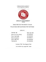 Group assignment topic analysis on the india’s trade policyand implications for vietnam
