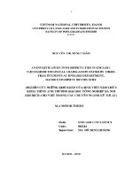 Luận văn an investigation into difficulties in english vietnamese technical translation faced by third year students at english deparment hanoi university of industry