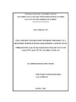 Luận văn challenges in teaching new textbook english 6 at a secondary school in rural area in hanoi