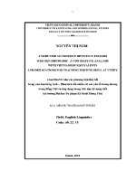 Luận văn and but or như các phương tiện liên kết trong văn bản tiếng anh phân tích Đối chiếu vớ