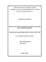 Luận văn translation equivalence of terms in quan ho bac ninh folk songs