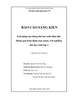 Skkn giải pháp tạo hứng thú học môn Đạo Đức thôn qua hoạt Động, trực quan, trải nghiệm cho học sinh lớp 2