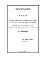 Luận văn dịch thuật như sự chuyển Đổi về văn hóa