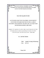 Luận văn an investigation into teachers’ and students’ attitudes towards the use of visual aids in teaching and learning vocabulary at le quy don gifted high school dien bien