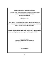Luận văn the effect of classroom interaction on developing non english major sophomores’ speaking skill at ho chi minh university of industry hui