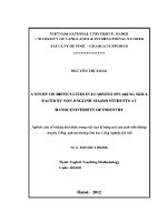 Luận văn a study on difficulties in learning speaking skill faced by non english major students at hanoi university of industry