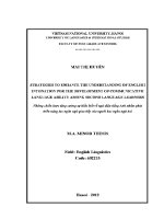 Luận văn strategies to enhance the understanding of english intonation for the development of communicative language ability among second language learners