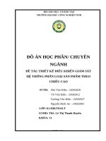 Đề tài thiết kế Điều khiển giám sát hệ thống phân loại sản phẩm theo chiều cao
