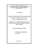 Luận văn a study on motivations of 10th grade students in learning english writing skills at son tay high school hanoi